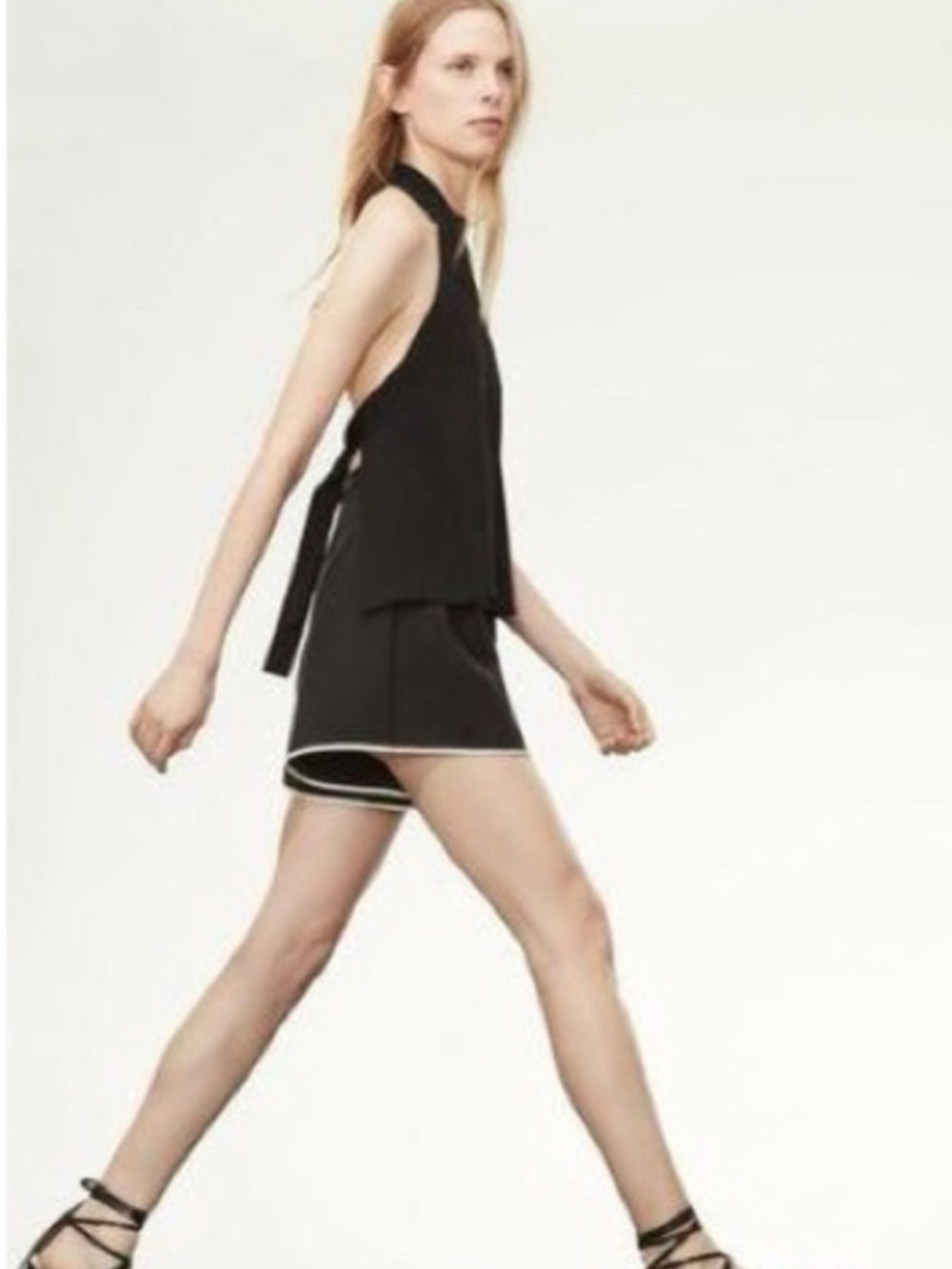 Wilfred Le Fou vintage inspired Black High-Waist Rosemere Shorts